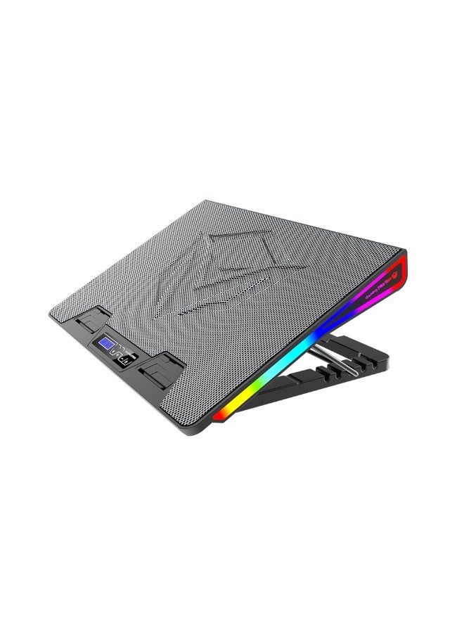 Meetion USB Wired Gaming Cooling Pad CP5050 – Big Fan with RGB, Adjustable Inclination, 400×288×36mm - Image 4